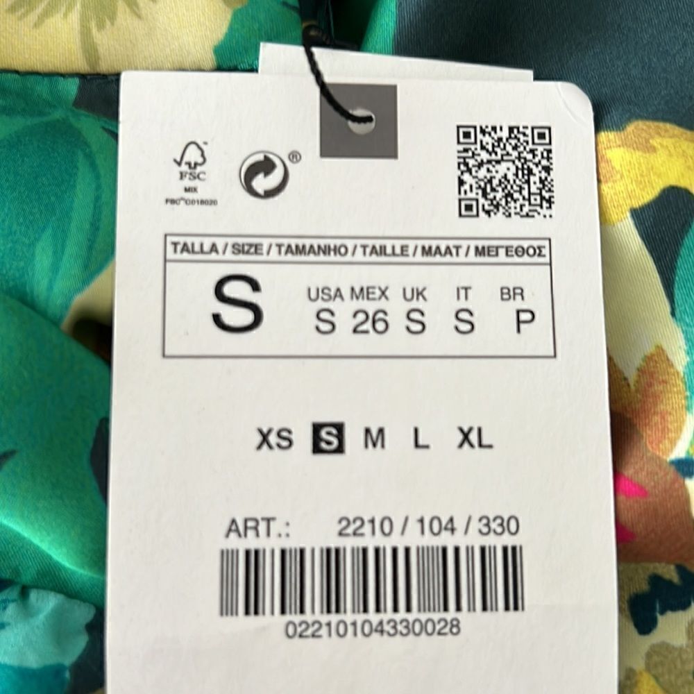 ZARA | Multicolored | FLORAL PRINT DRESS - Picture 10 of 11